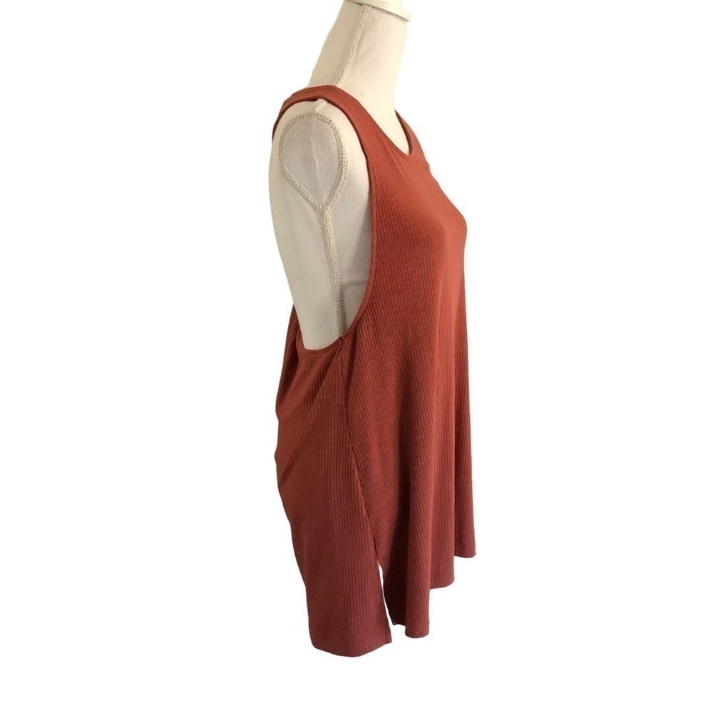 Fortune Swimwear Ribbed Knit Twist Back Cover Up Small - Picture 6 of 12